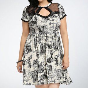 Torrid Alice In Wonderland Storybook Dress - Size 5